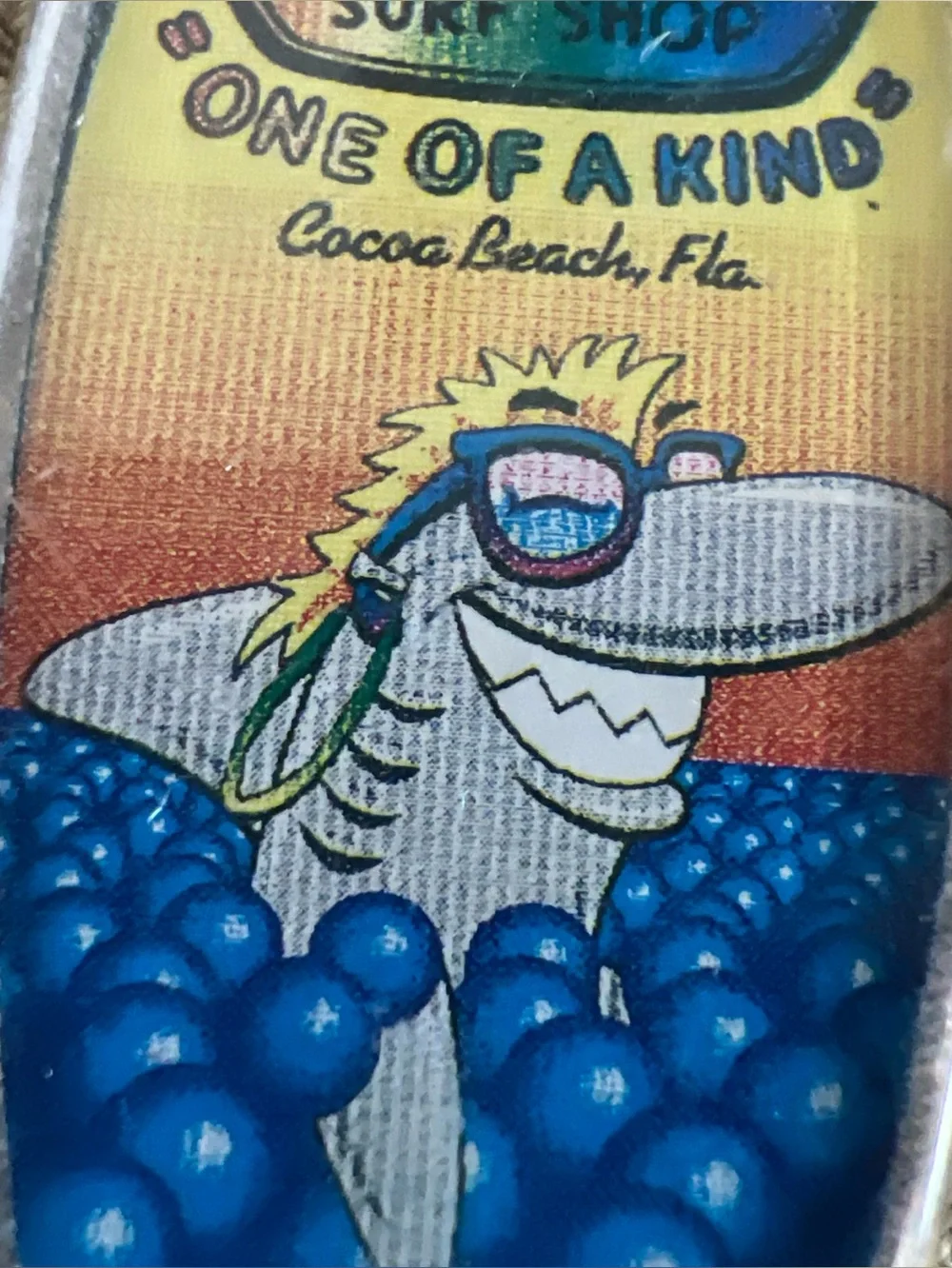 Vintage Ron Jon Surf Shop Cocoa Beach Florida Surfboard Keyring Keychain
